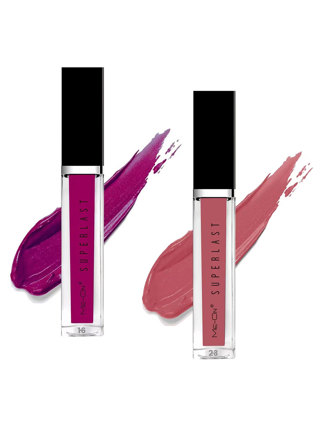 

ME-ON Set of 2 Superlast Long Lasting Lip Gloss 6 ml each - Shades 16 & 23, Multi
