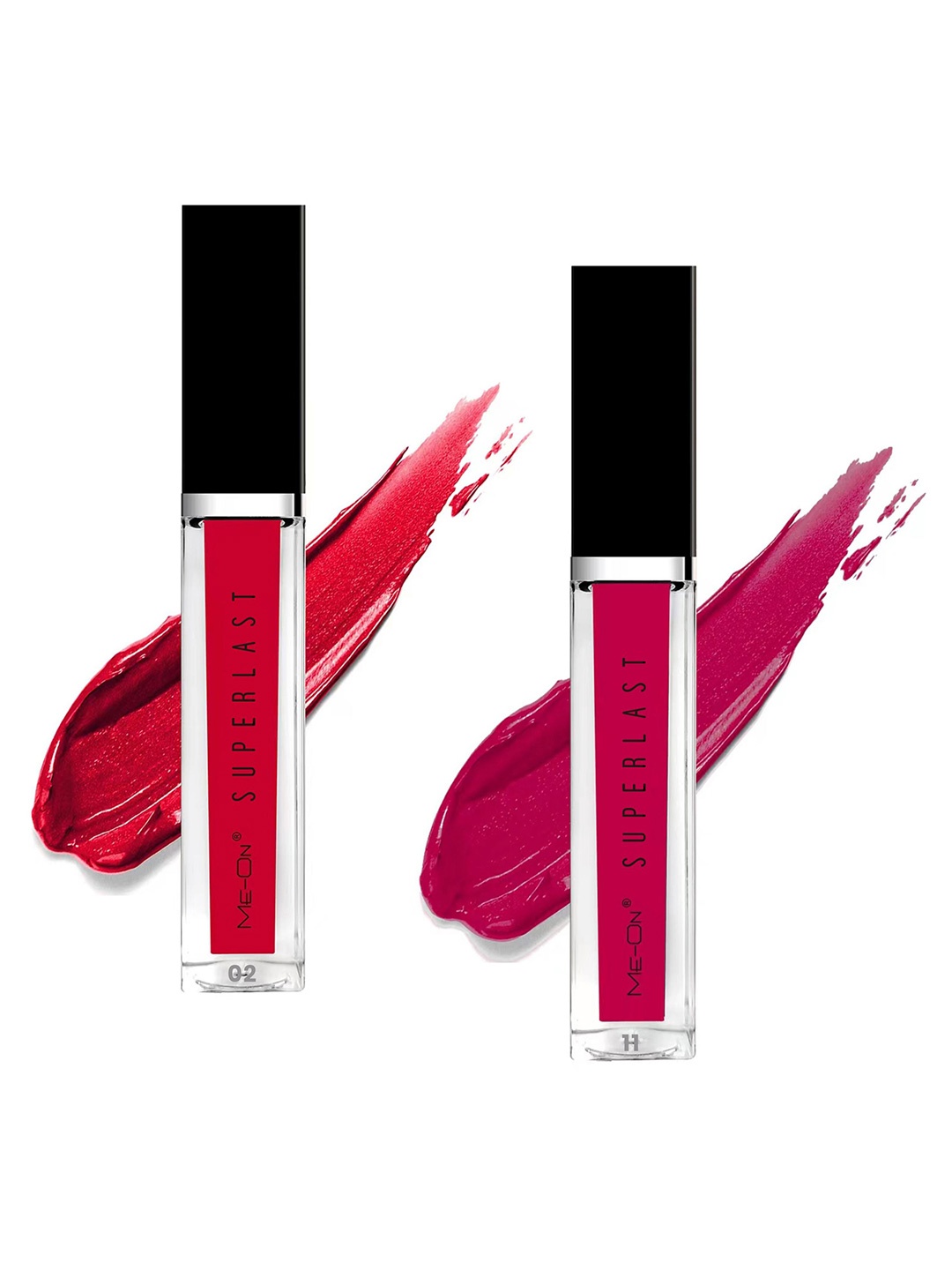 

ME-ON Superlast Set Of 2 Matte Liquid Lipstick - Shade 02-11 6ml, Multi