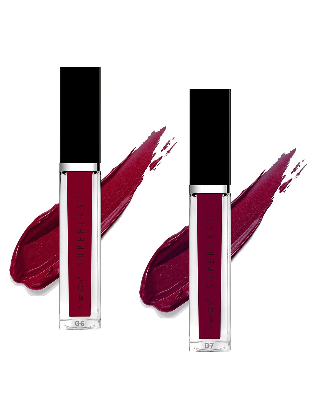 

ME-ON Superlast Set Of 2 Matte Liquid Lipstick - Shade 06-07 6ml, Multi