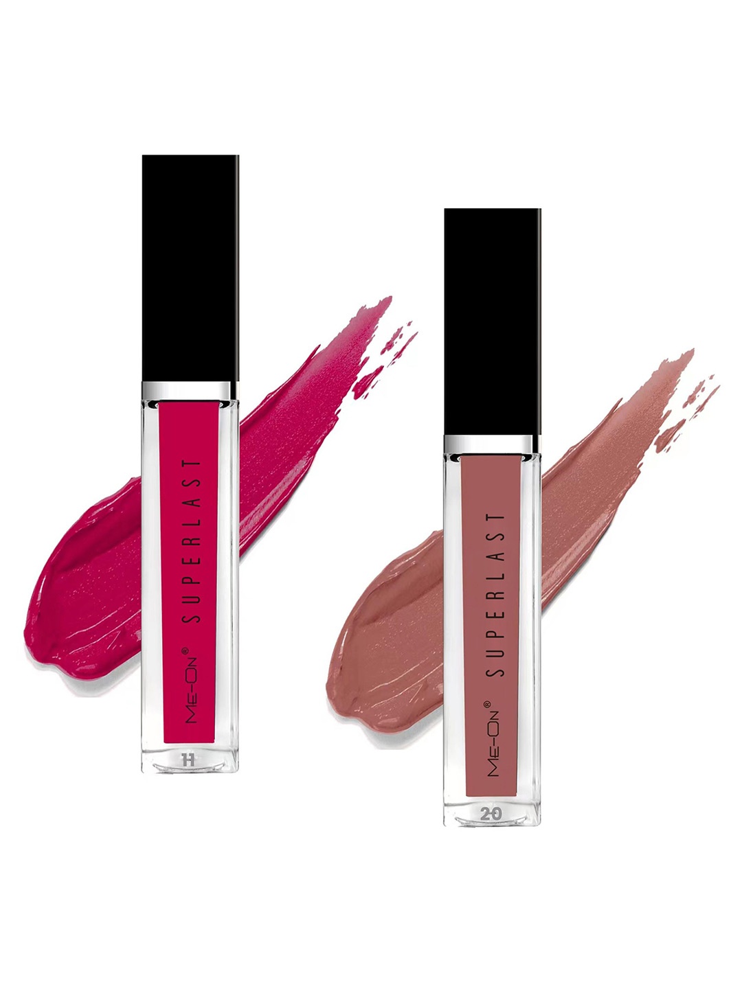 

ME-ON Superlast Set Of 2 Matte Liquid Lipstick -Shade 11-20, Multi
