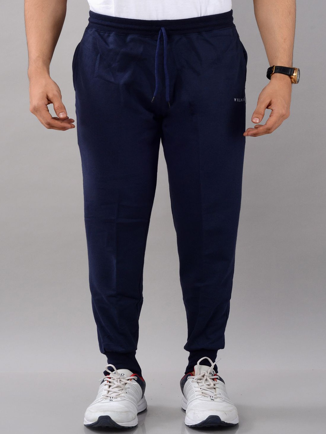 

VILLAIN Men Slim-Fit Joggers, Navy blue