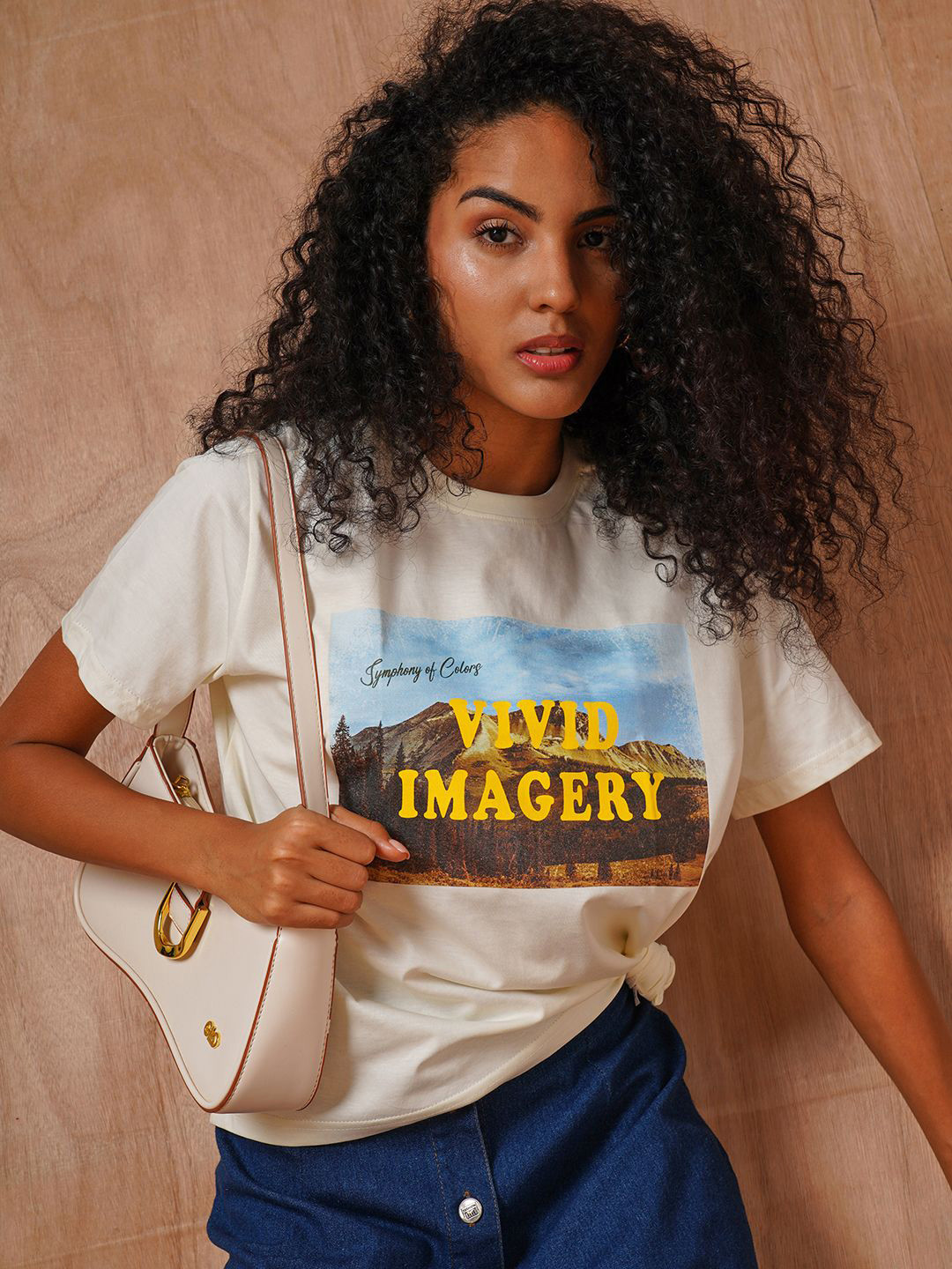 

The Roadster Lifestyle Co Printed Cotton Oversized-Fit T-Shirt, Off white