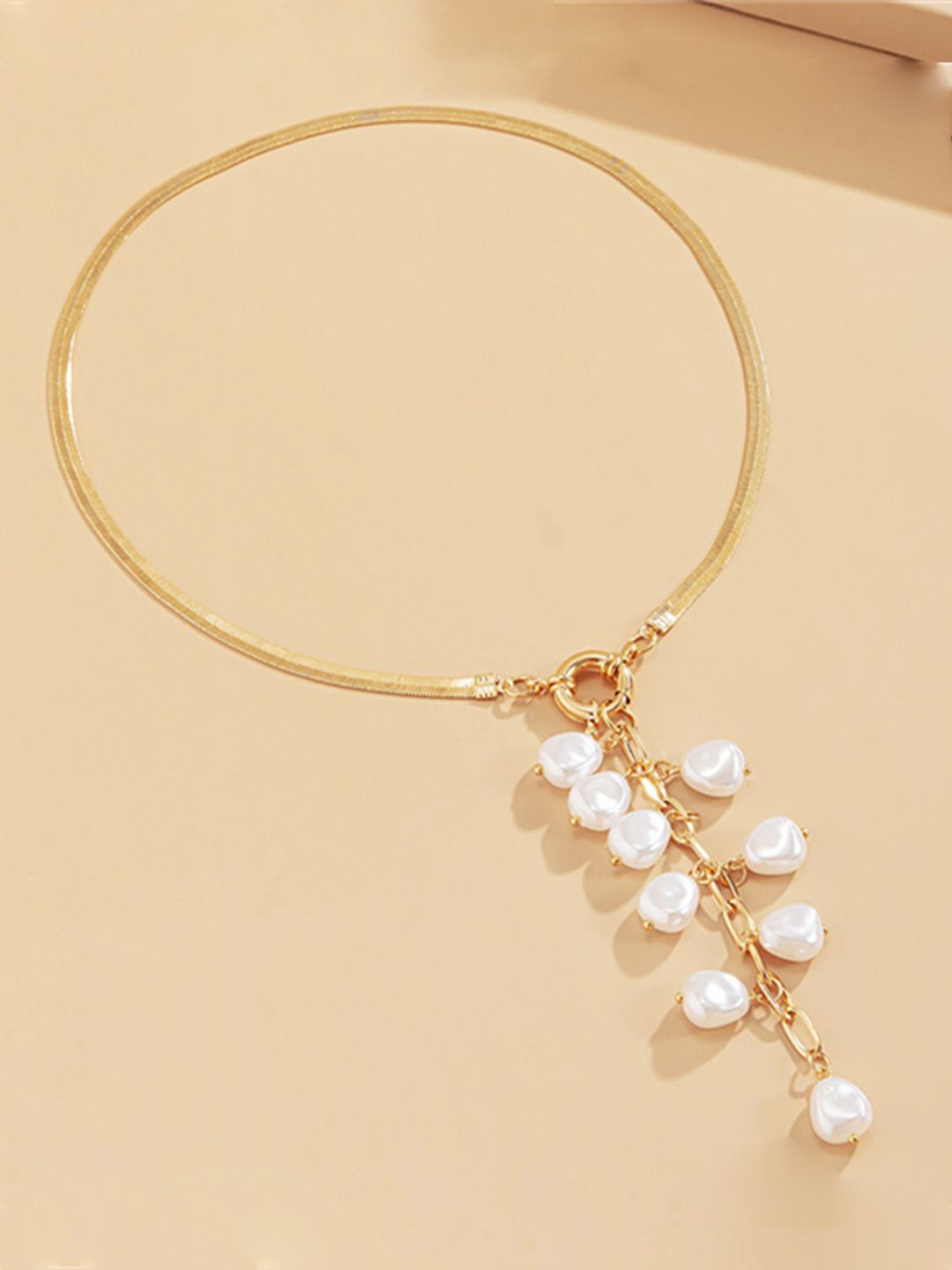 

Niscka 24K Gold Plated Artificial Beads Necklace