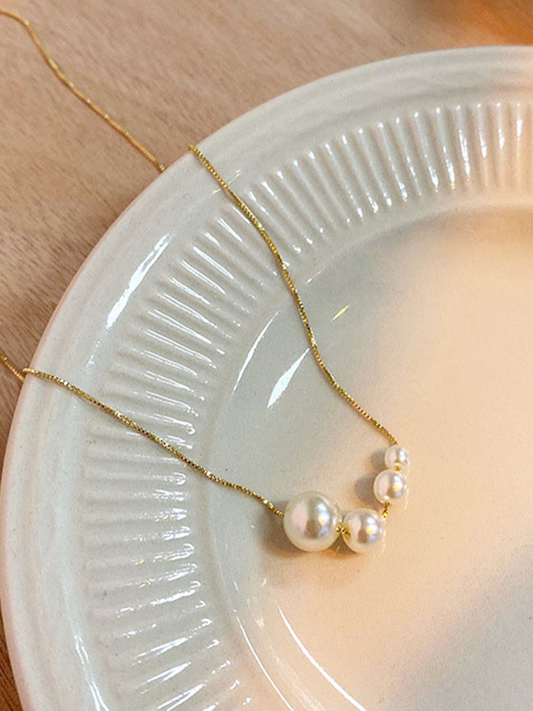 

Niscka 24K Gold Plated Artificial Beads Necklace