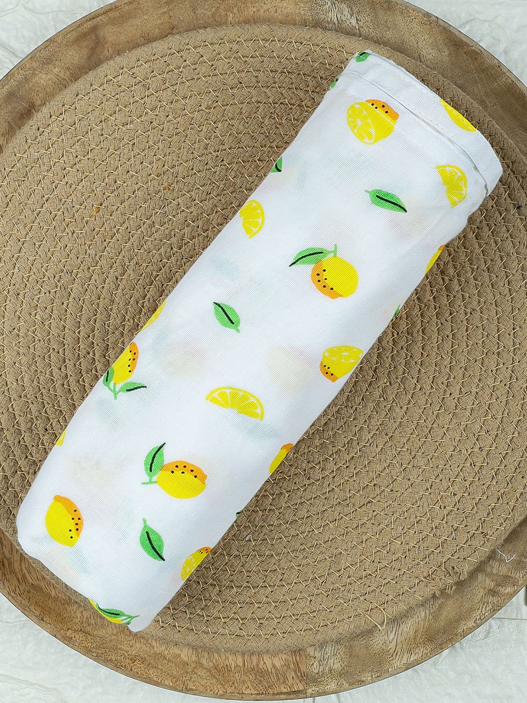 

Moms Home Infants Printed Muslin Swaddle, Yellow