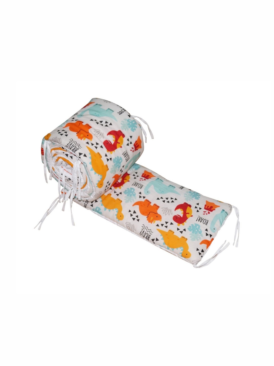 

OSCAR HOME White & Blue Animal Printed Cotton Crib Bumper