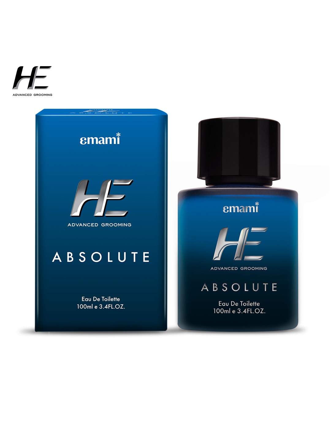 

HE Advanced Grooming Men Absolute Long Lasting Eau De Toilette - 100ml, Blue