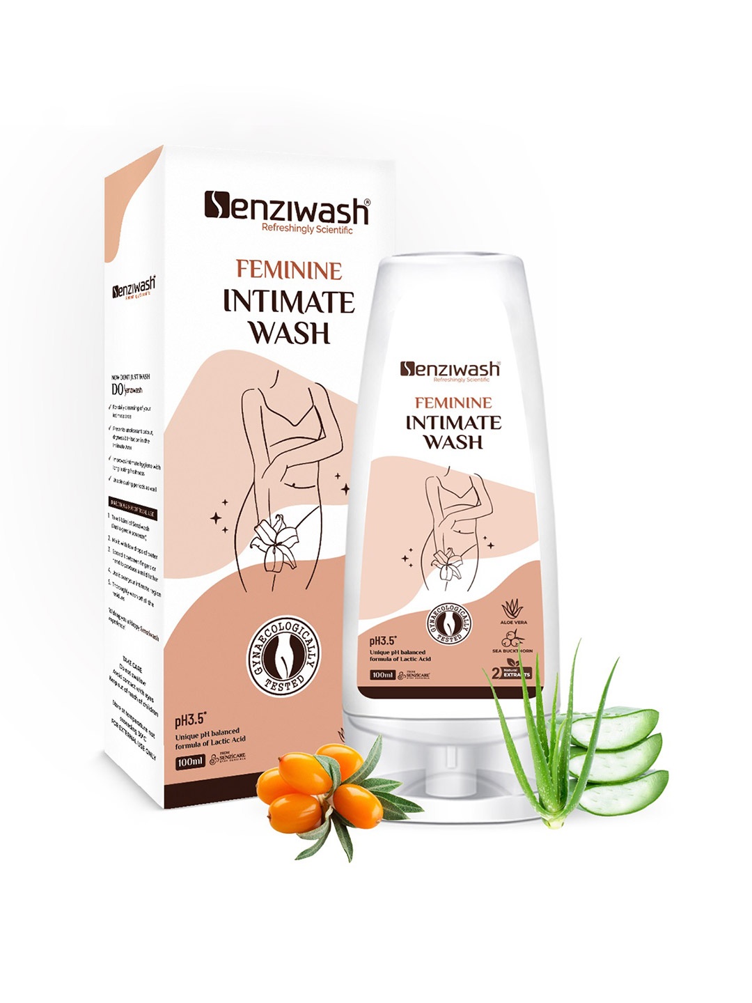 

Senziwash Feminine Intimate Wash With Aloe Vera - 100ml, White