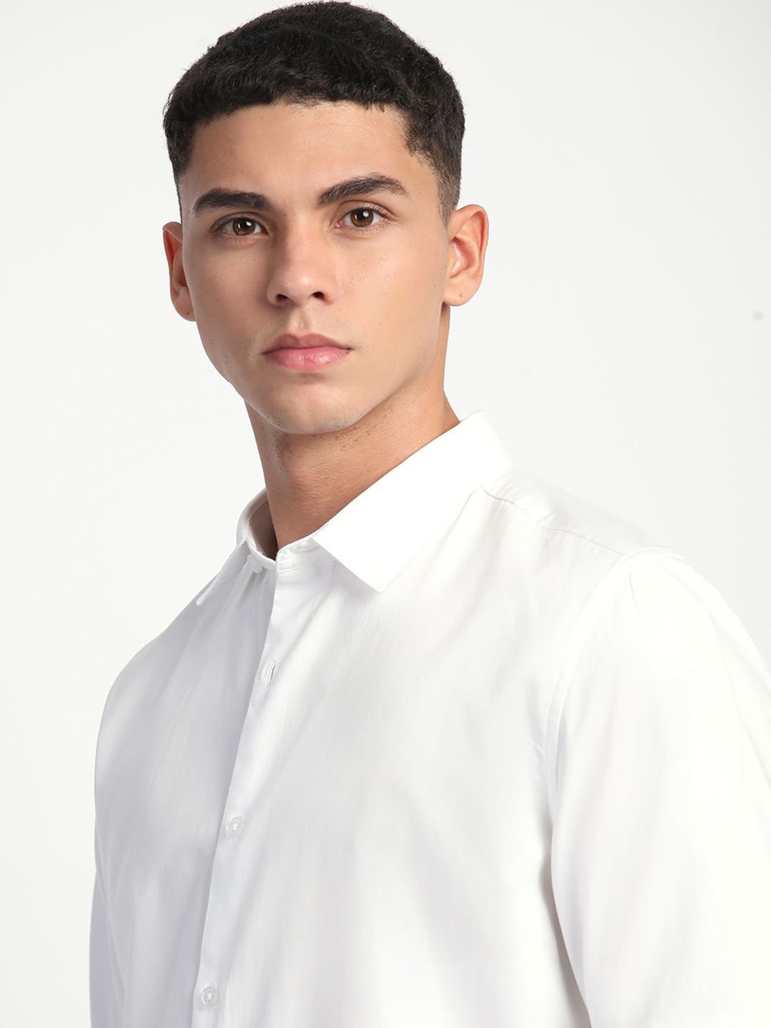 

THE BEAR HOUSE Men Slim Fit Opaque Formal Shirt, White