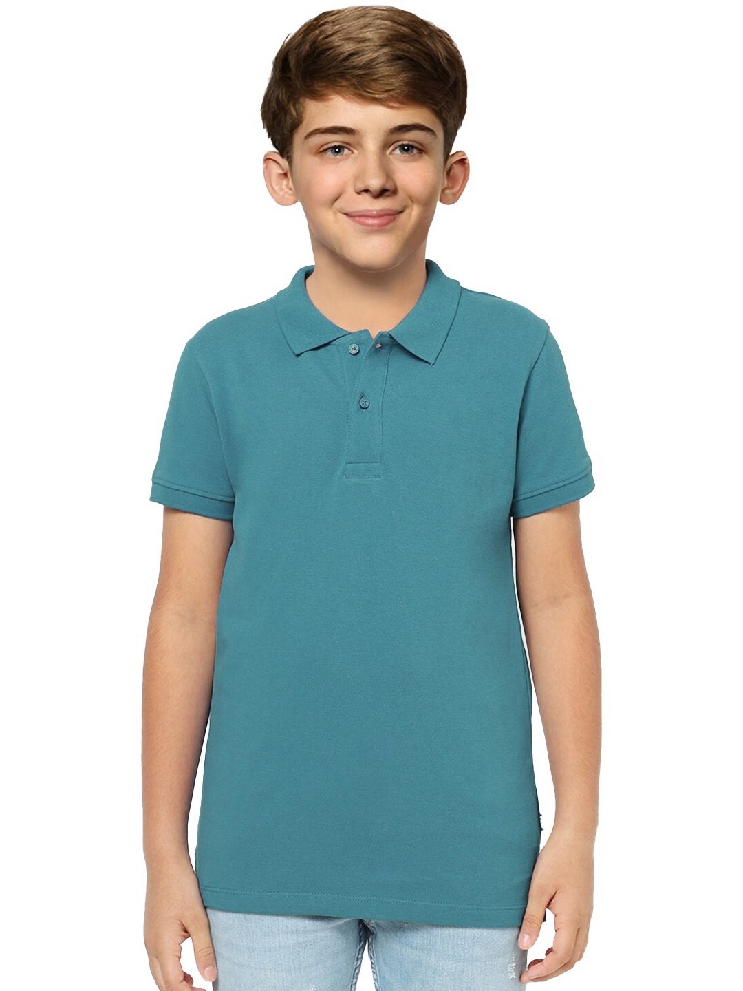 

BAESD Boys Polo Collar Pockets T-shirt, Blue