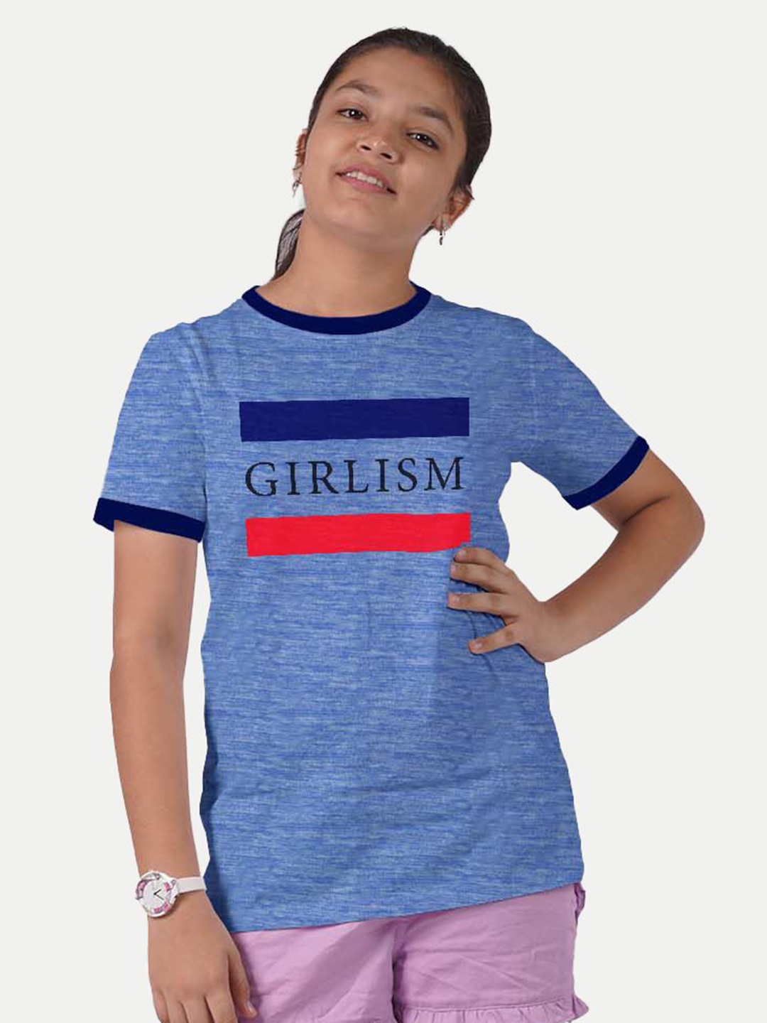 

BAESD Girls Pockets T-shirt, Blue