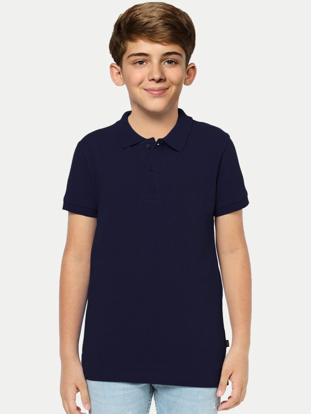 

BAESD Boys Polo Collar Pockets T-shirt, Blue
