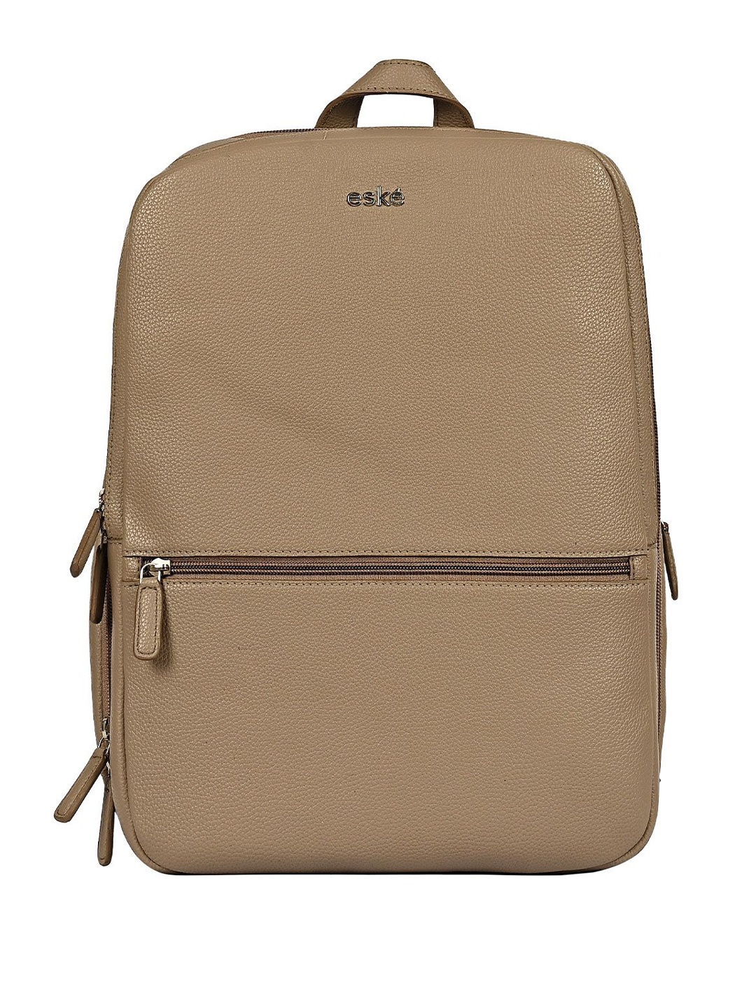 

Eske Unisex Backpack with Compression Straps, Beige
