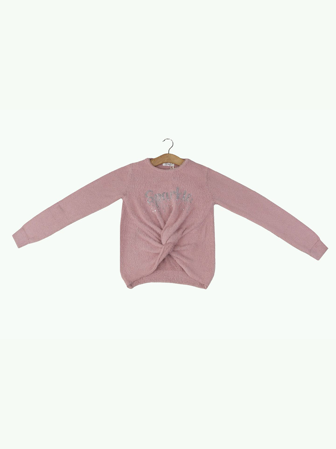 

JWAAQ Girls Typography Pullover, Pink