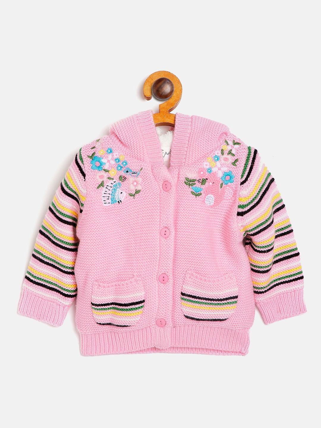 

JWAAQ Boys Quirky Printed Cardigan, Pink