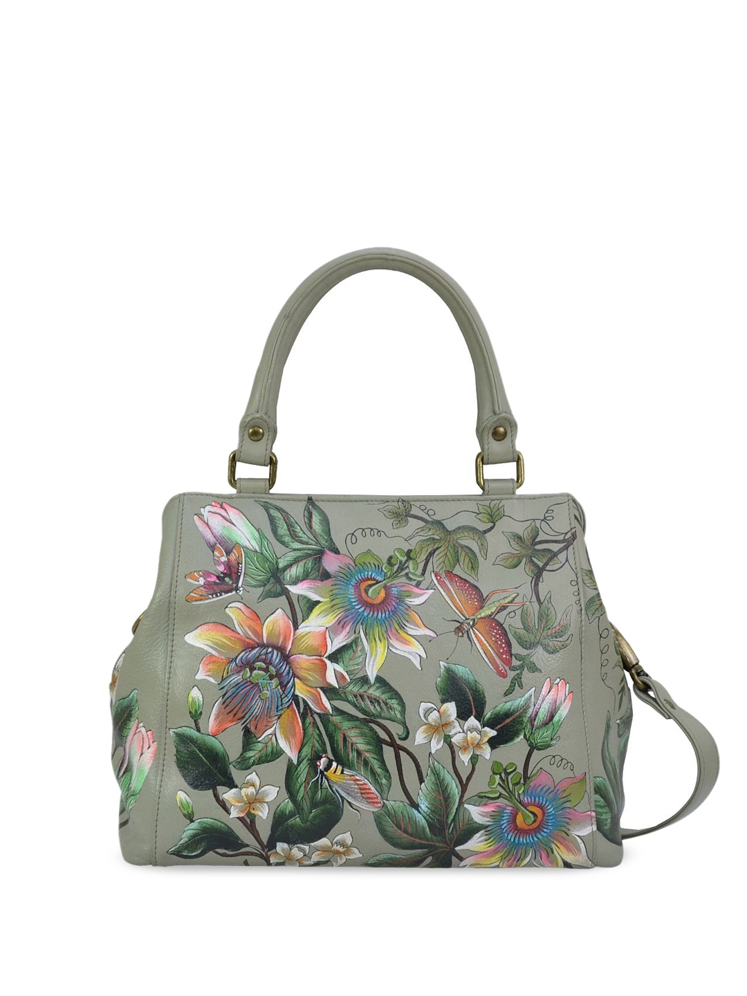 

Anuschka Floral Leather Structured Shoulder Bag, Multi