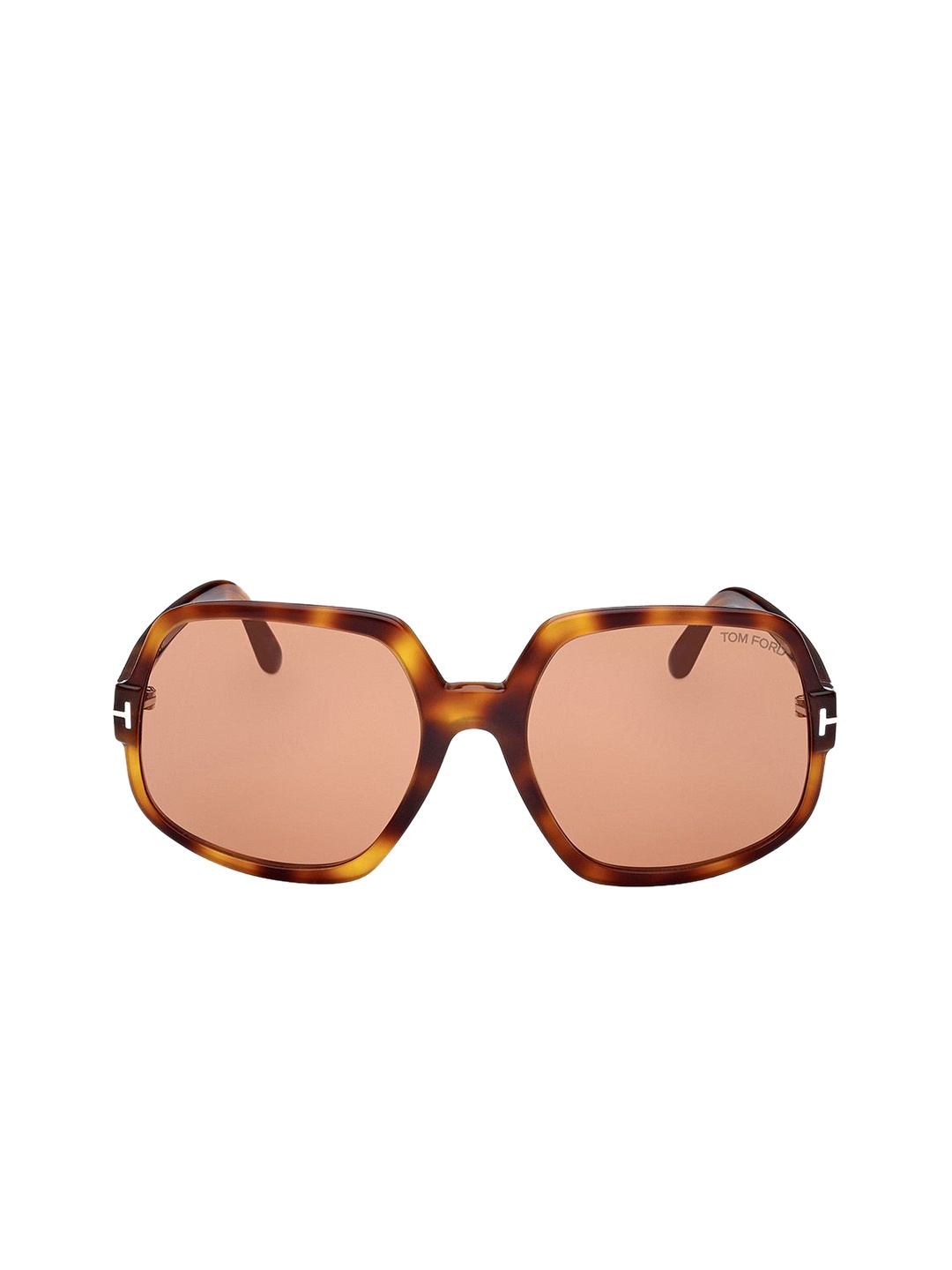 

Tom Ford Women Oversized Sunglasses with UV Protected Lens FT0992 60 52E, Brown