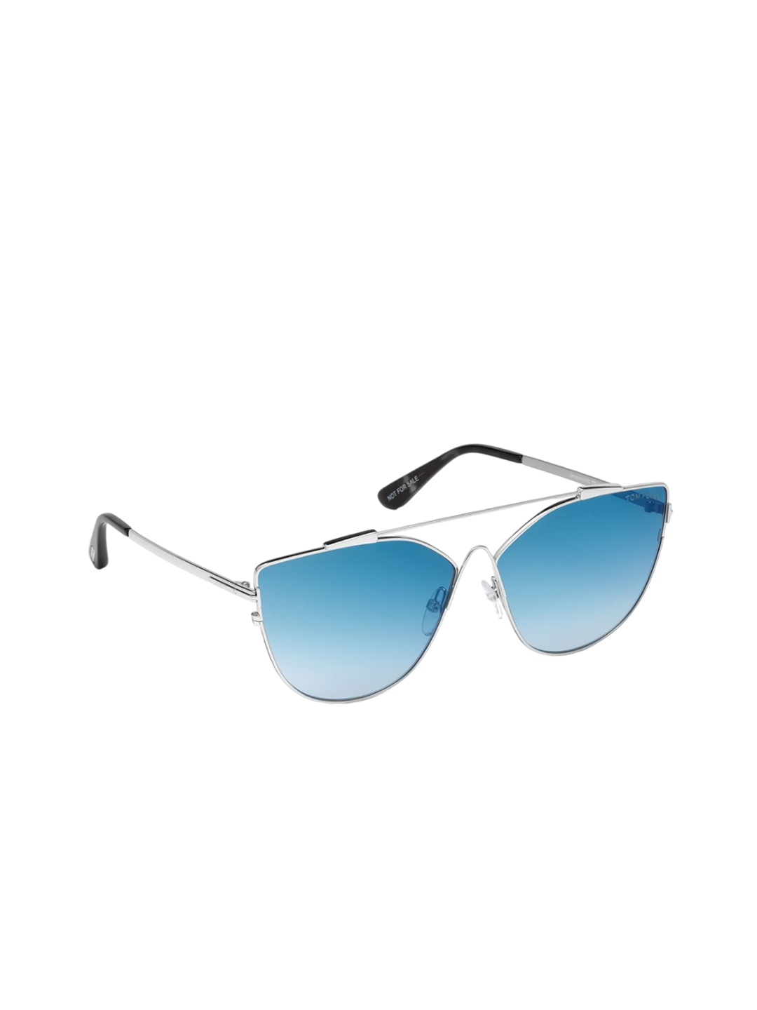 

Tom Ford Women Cateye Sunglasses With UV Protected Lens FT0563 64 18X, Blue