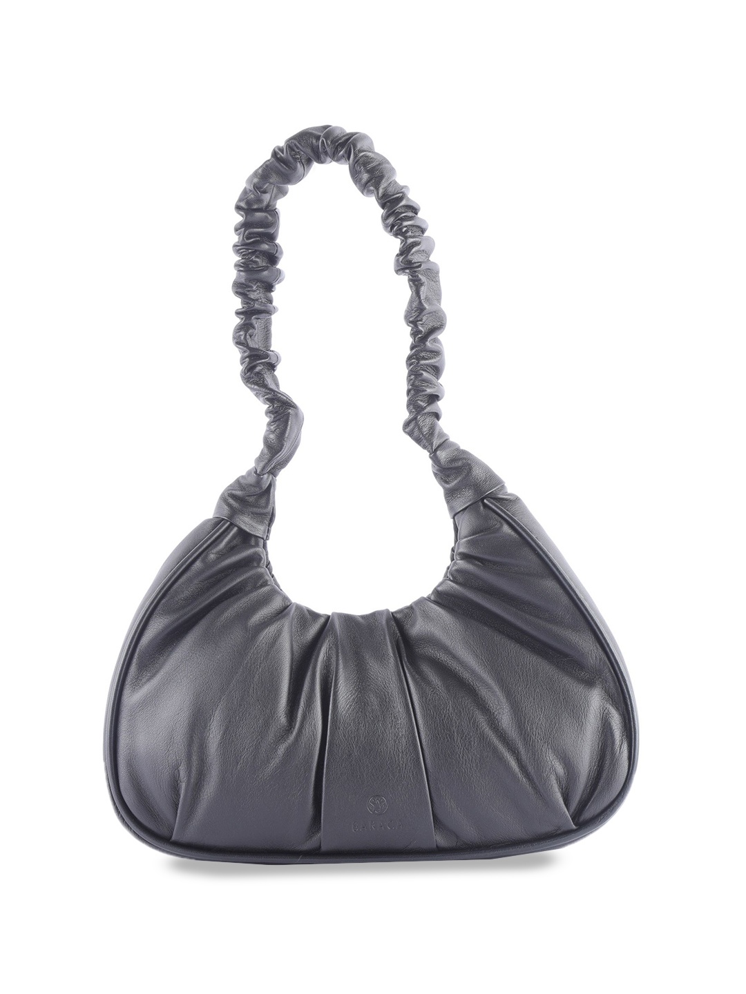 

Baraca Leather Shopper Handheld Bag with Fringed, Black