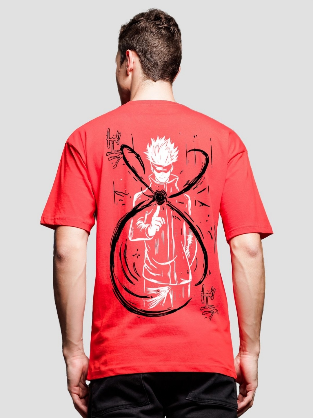 

ADRO Men Printed T-shirt, Red