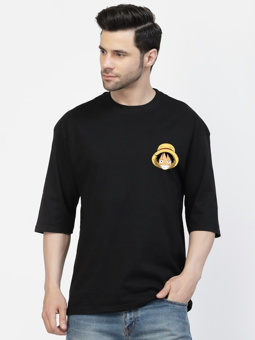 

Gavin Paris Men Printed Bio Finish T-shirt, Black