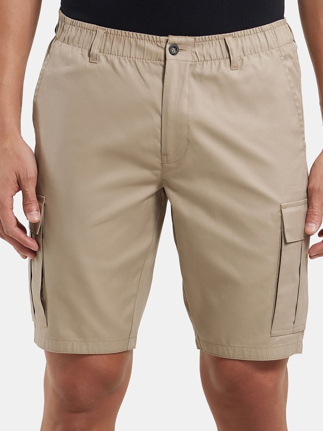 

Jockey Combed Mercerised Cotton Woven Straight Fit Cargo Shorts-UM17, Khaki