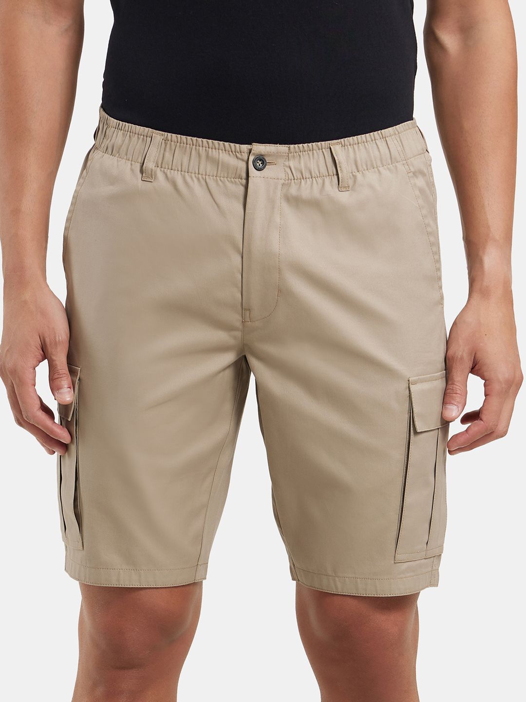 

Jockey Combed Mercerised Cotton Woven Straight Fit Cargo Shorts-UM17, Khaki