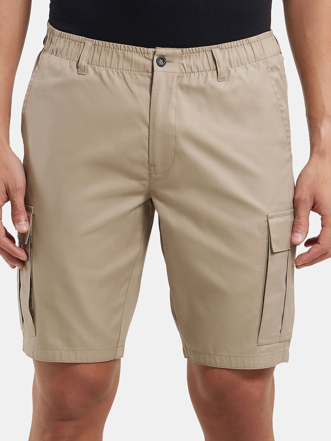 

Jockey Combed Mercerised Cotton Woven Straight Fit Cargo Shorts-UM17, Khaki