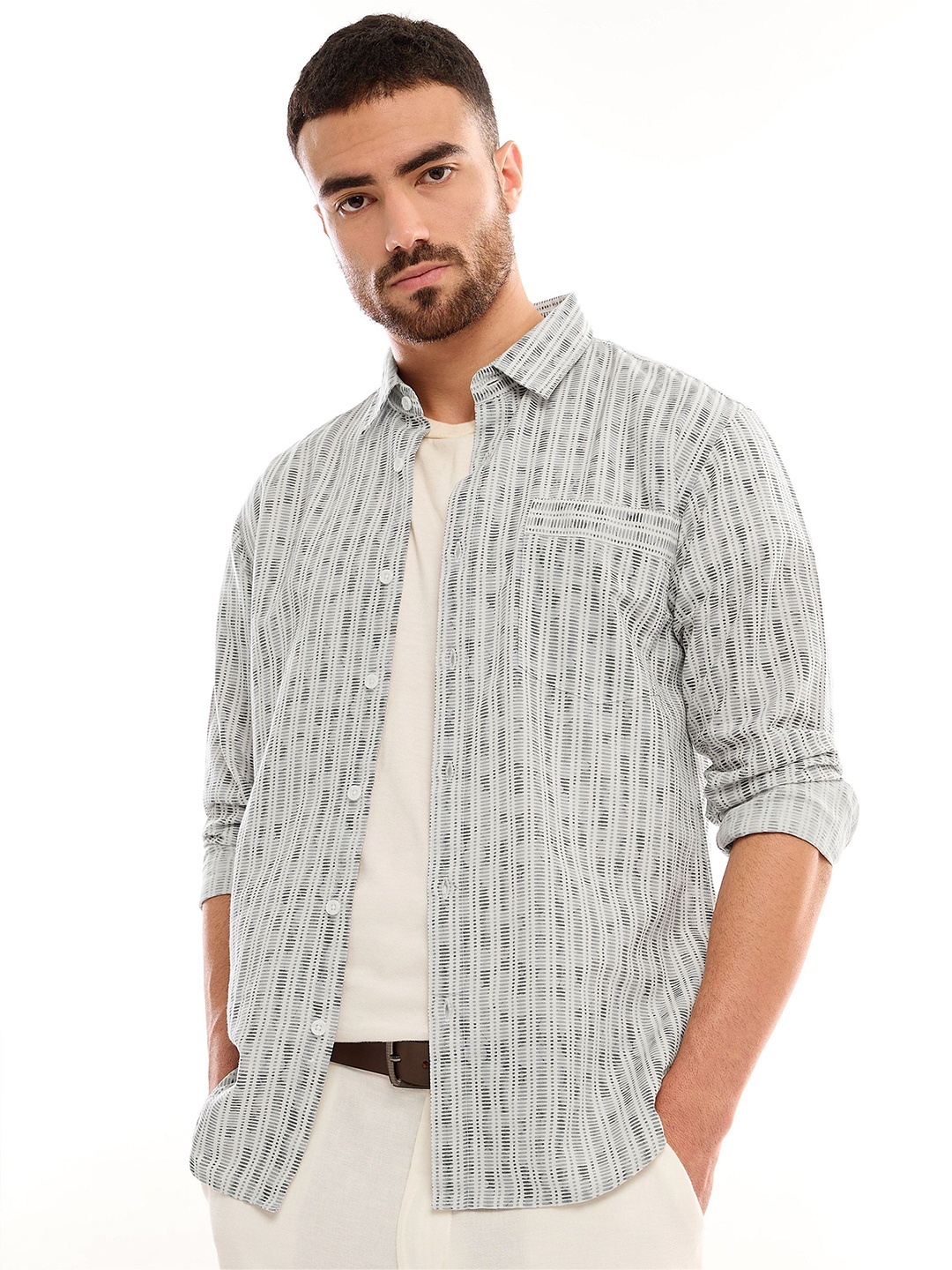 

Beyoung Men Comfort Opaque Printed Casual Shirt, Multi