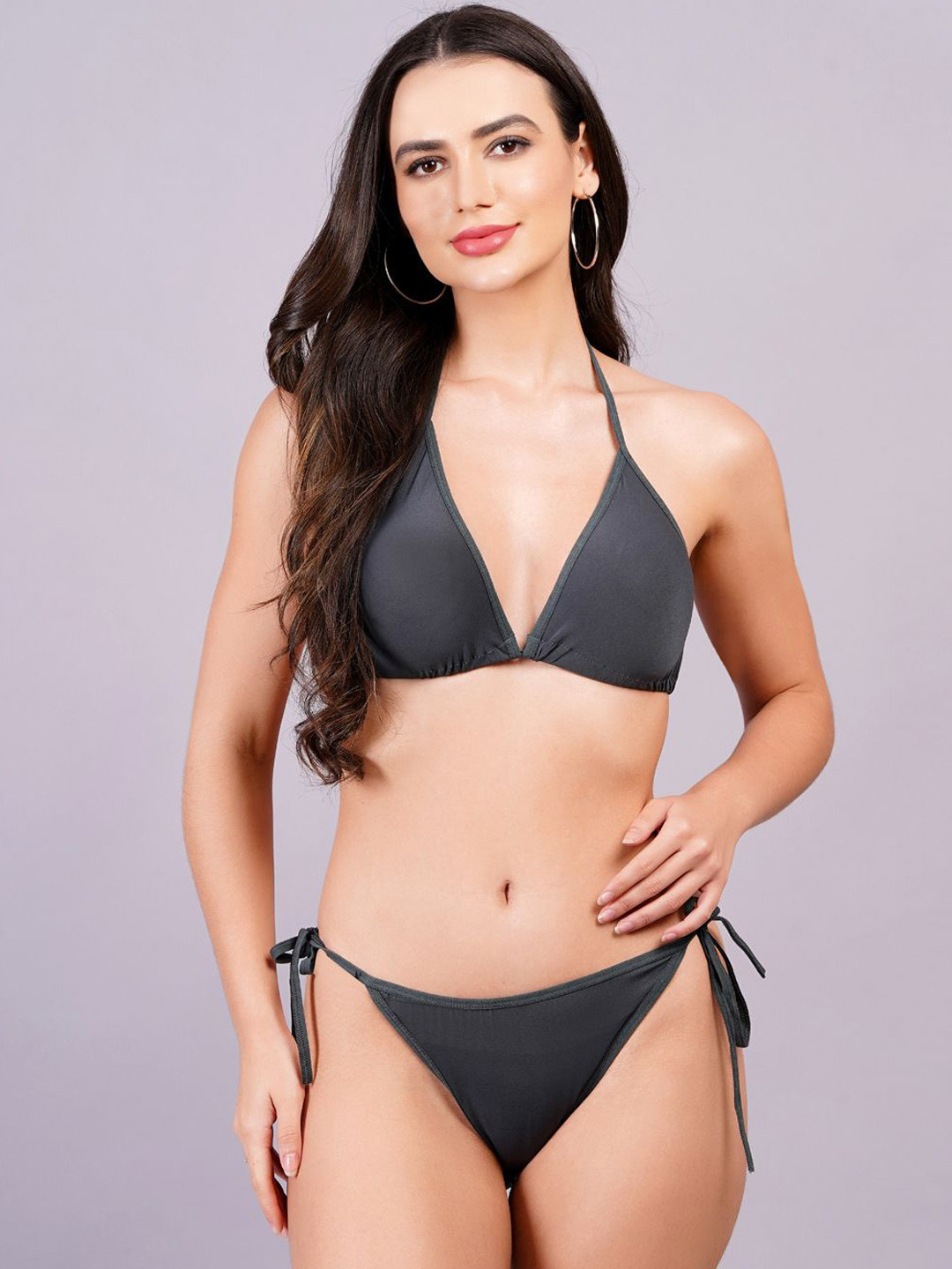

Fleurt Mid-Rise Lingerie Set Fleurt-Set-Bikini-0239-GRY, Grey
