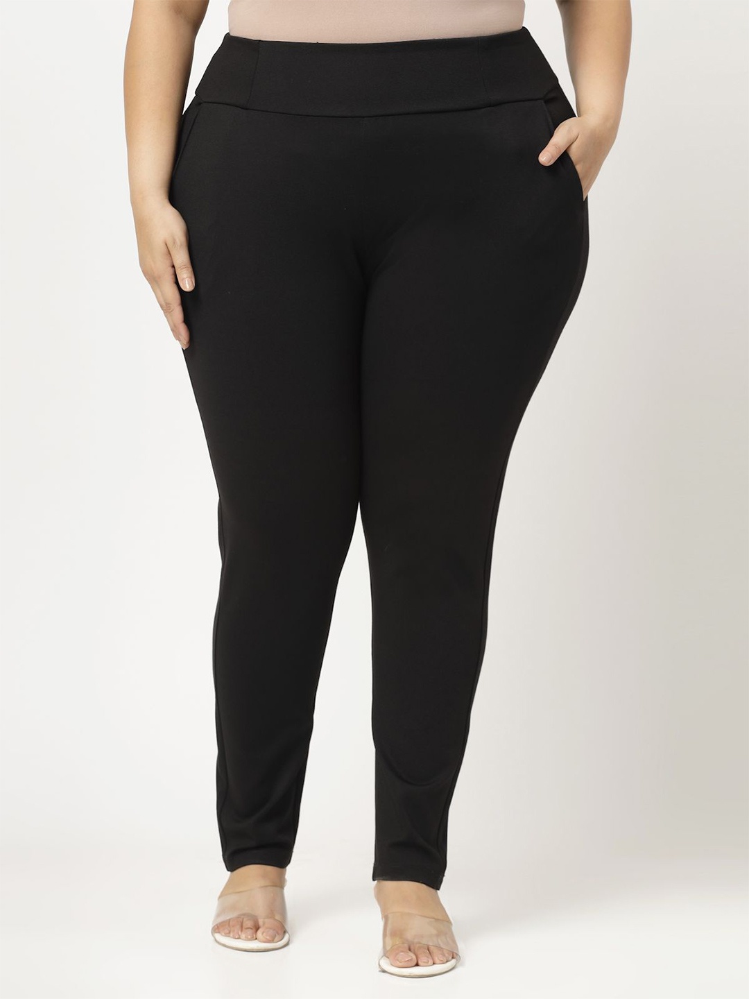 

plusS Women Plus Size Jeggings, Black