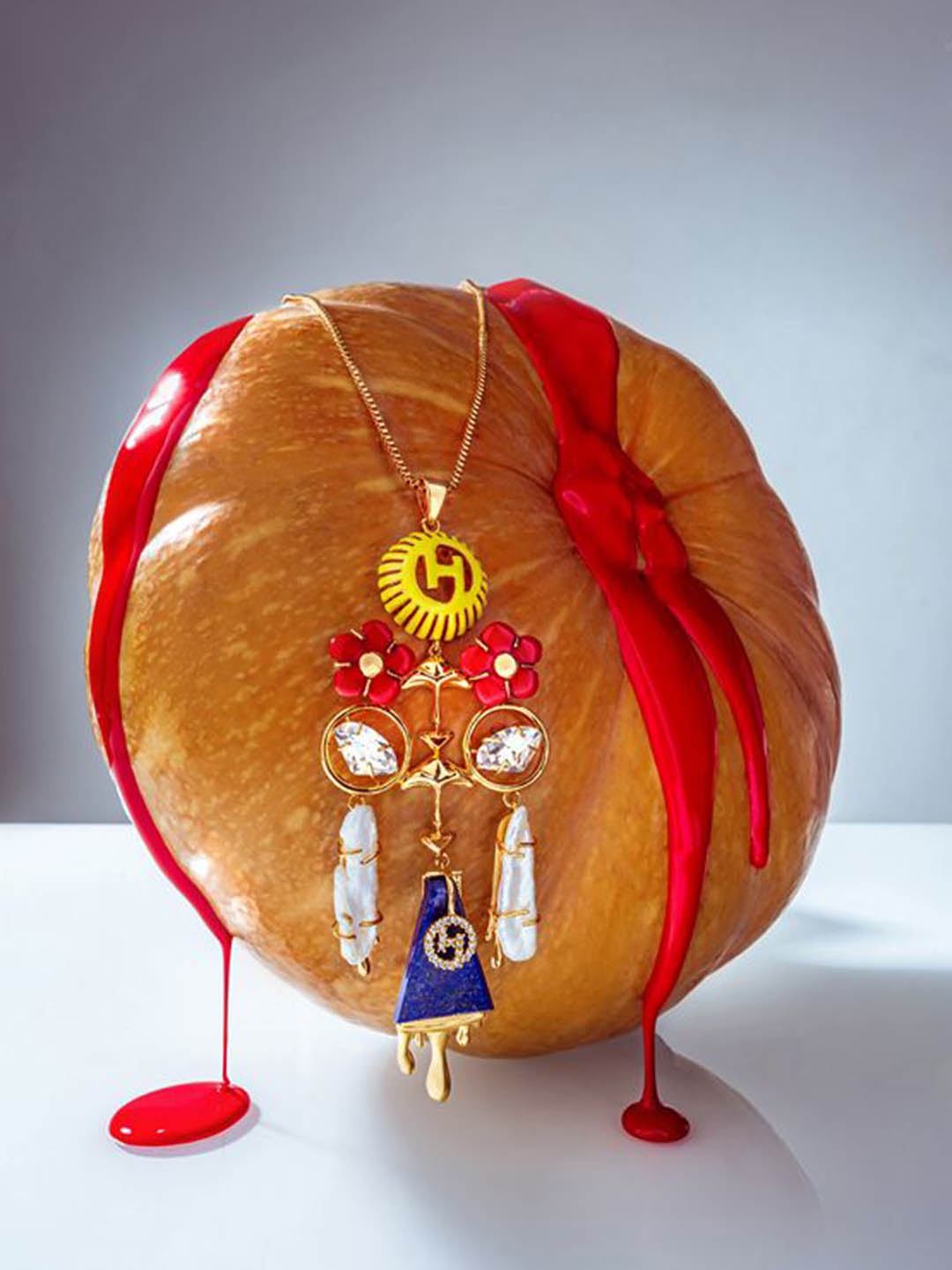 

Outhouse Gold-Plated Lapis Lazuli The Feriae Pendant