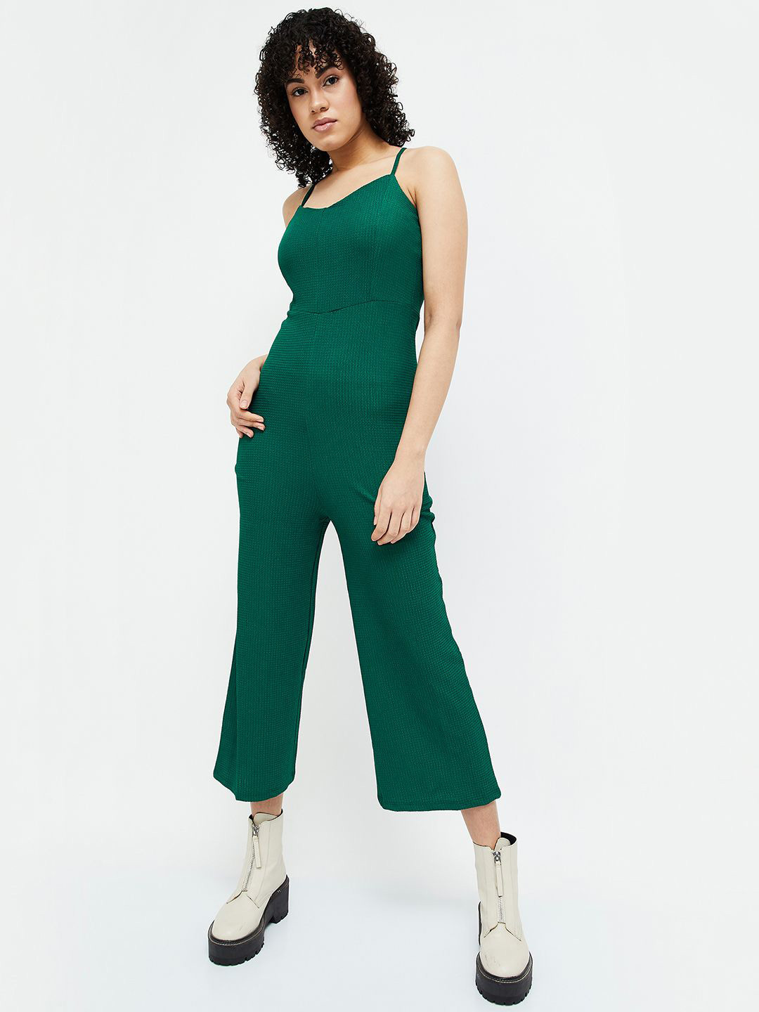 

Ginger by Lifestyle Sleeveless Basic Jumpsuit, Green
