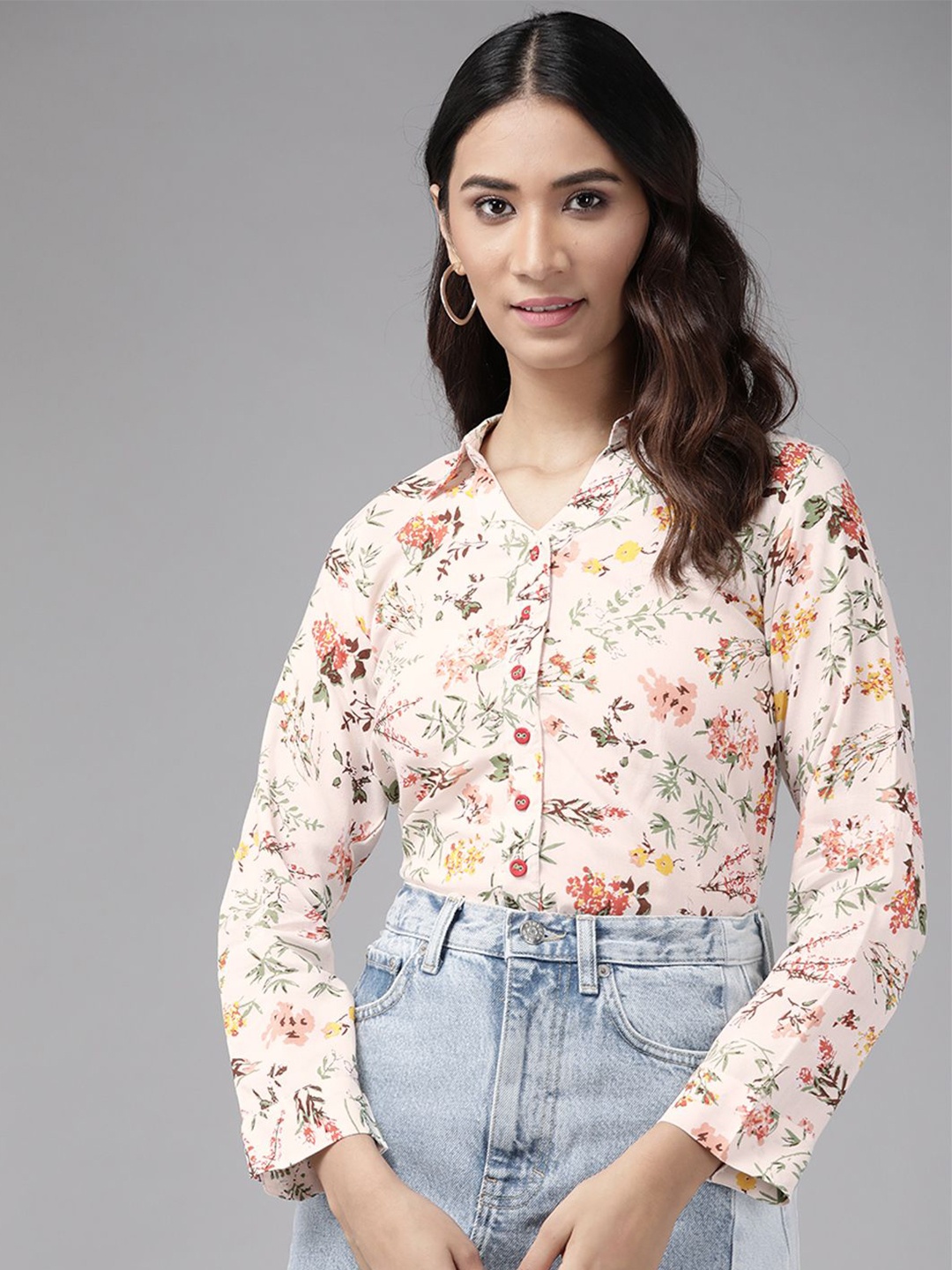 

KALINI Women Floral Opaque Printed Casual Shirt, Multi