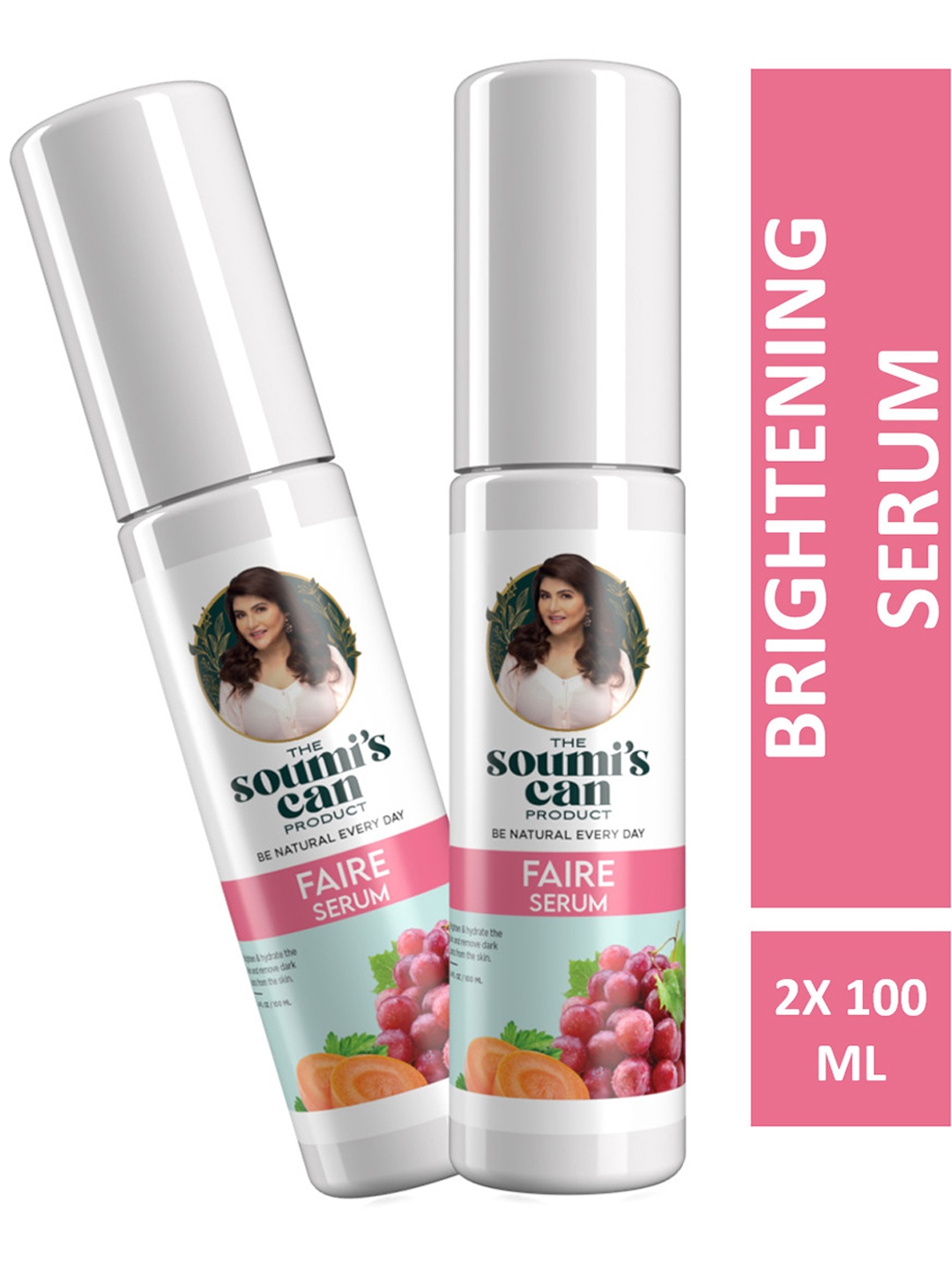 

THE SOUMI'S CAN PRODUCT Set Of 2 Faire Serum - 100ml Each, Orange