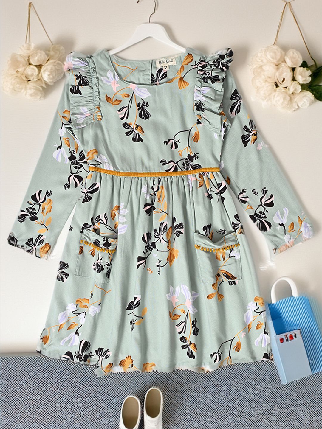 

Bella Moda Fit & Flare Floral Dress, Green