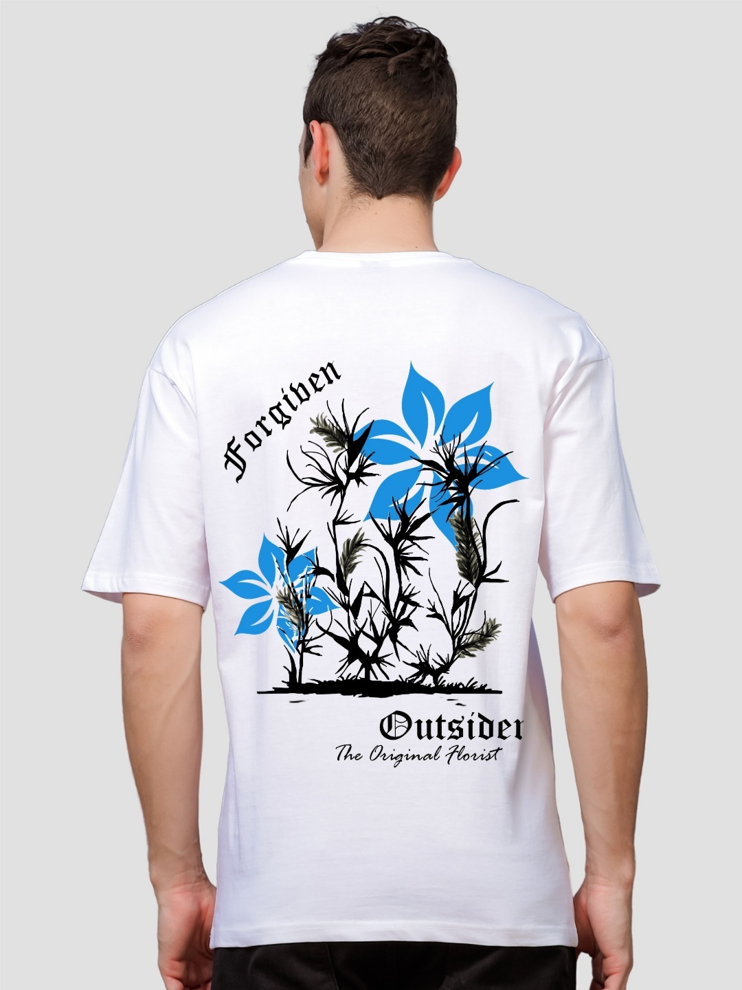 

ADRO Men Printed T-shirt, White