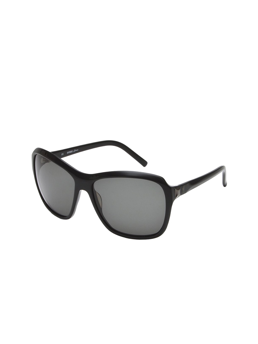 

GUESS Unisex Rectangle Sunglasses with UV Protected Lens GMS619BLK3SG, Black