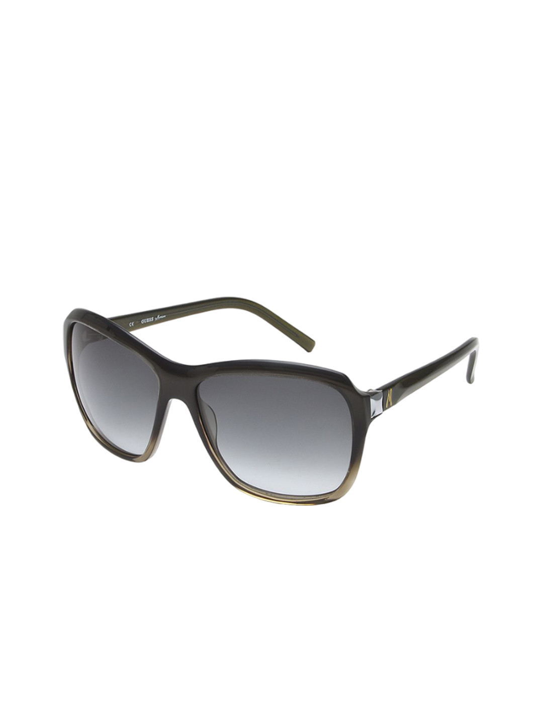 

GUESS Unisex Square Sunglasses with UV Protected Lens GMS619GRY35SG, Black