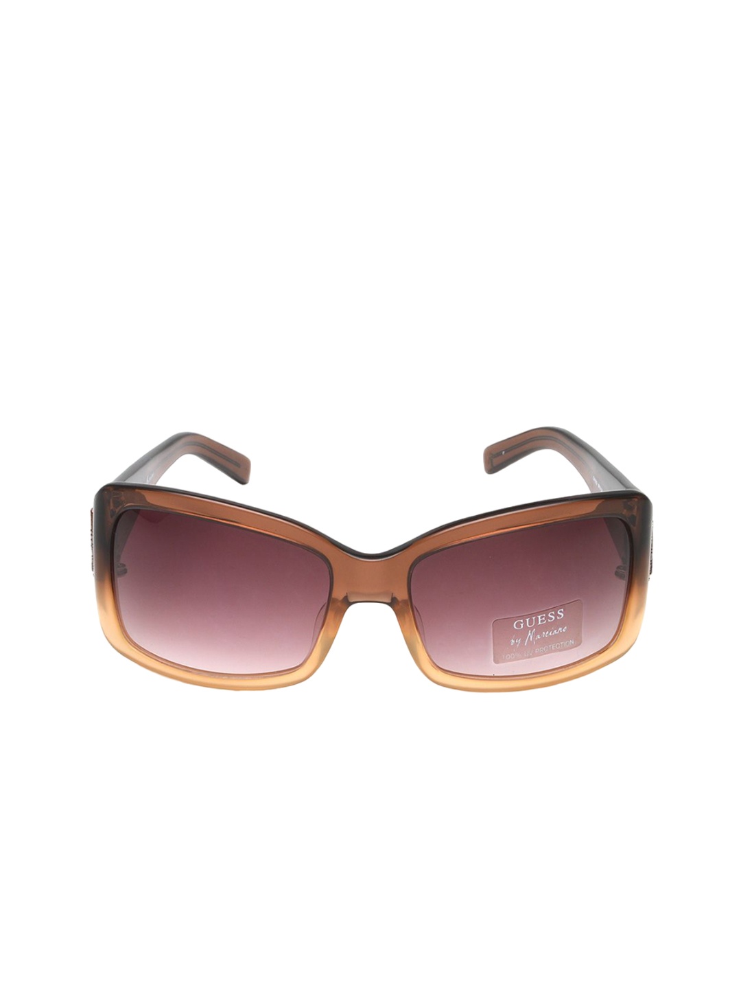 

GUESS Unisex Wayfarer Sunglasses with UV Protected Lens, Brown