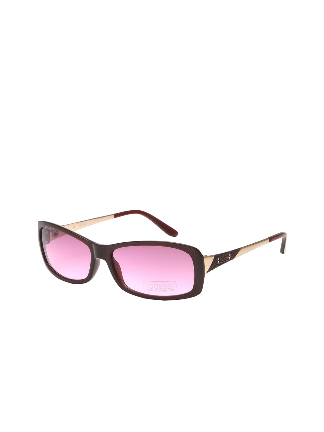 

GUESS Unisex Square Sunglasses with UV Protected Lens, Pink