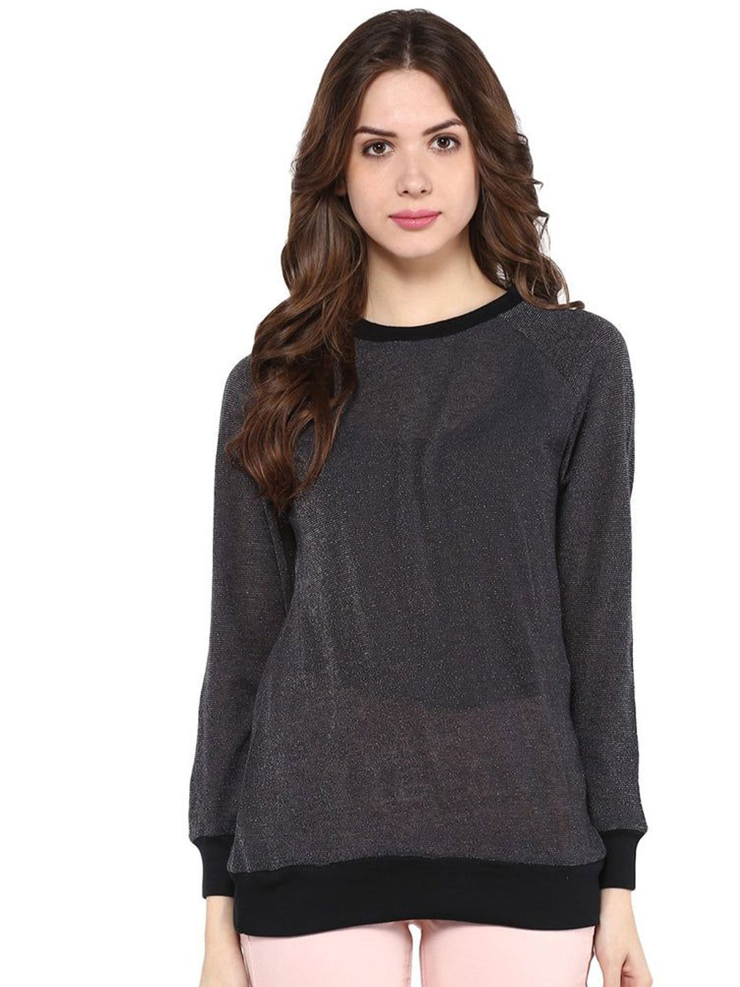 

Pannkh Women Sweatshirt, Black