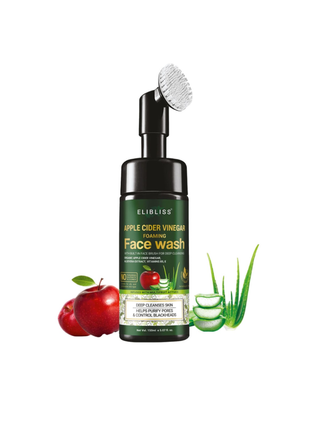

ELIBLISS Apple Cider Vinegar Set Of 2 Face Wash-150 ml Each, Green