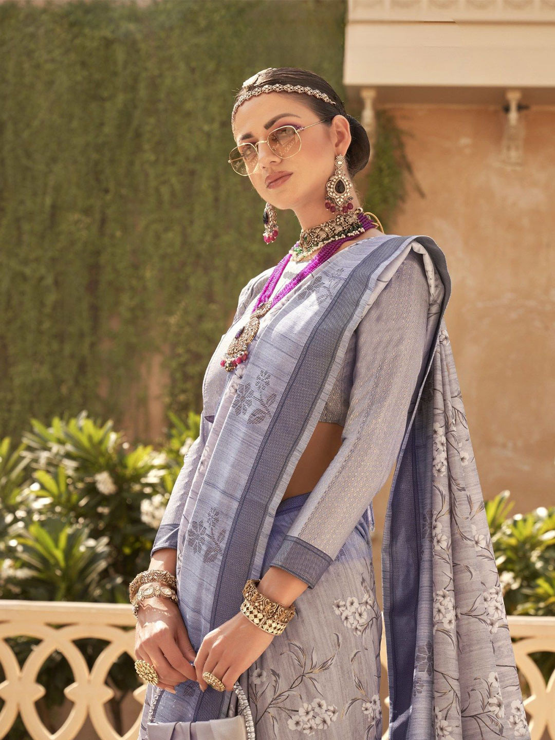 

MySilkLove Ethnic Motifs Banarasi Saree, Grey