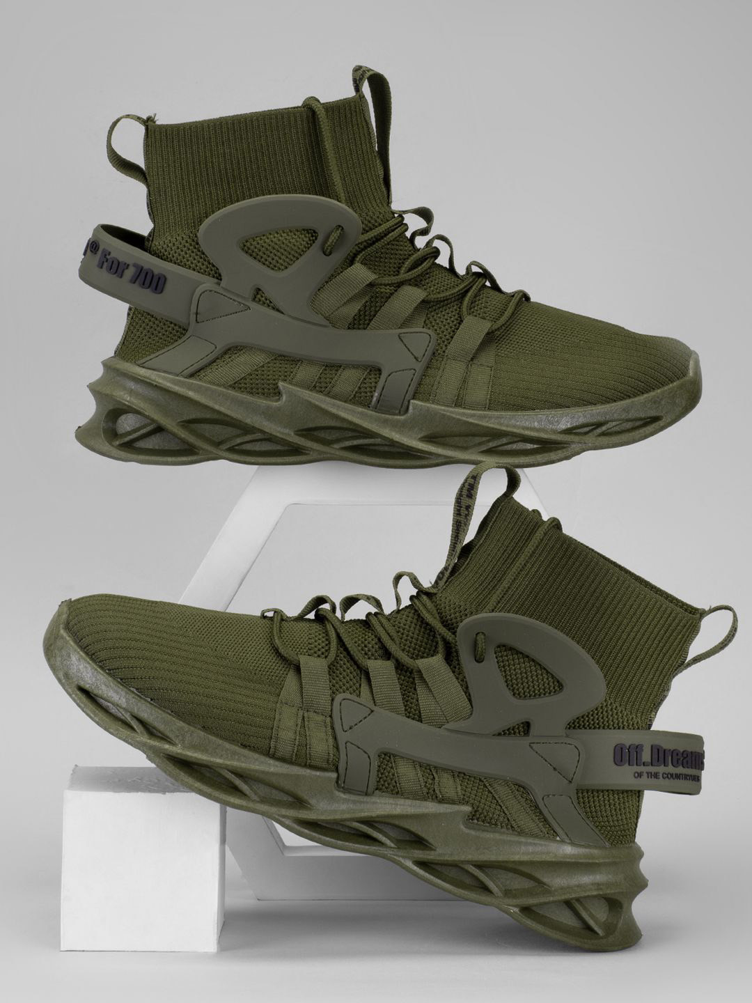 

RapidBox Men Lace-Ups Sneakers, Olive