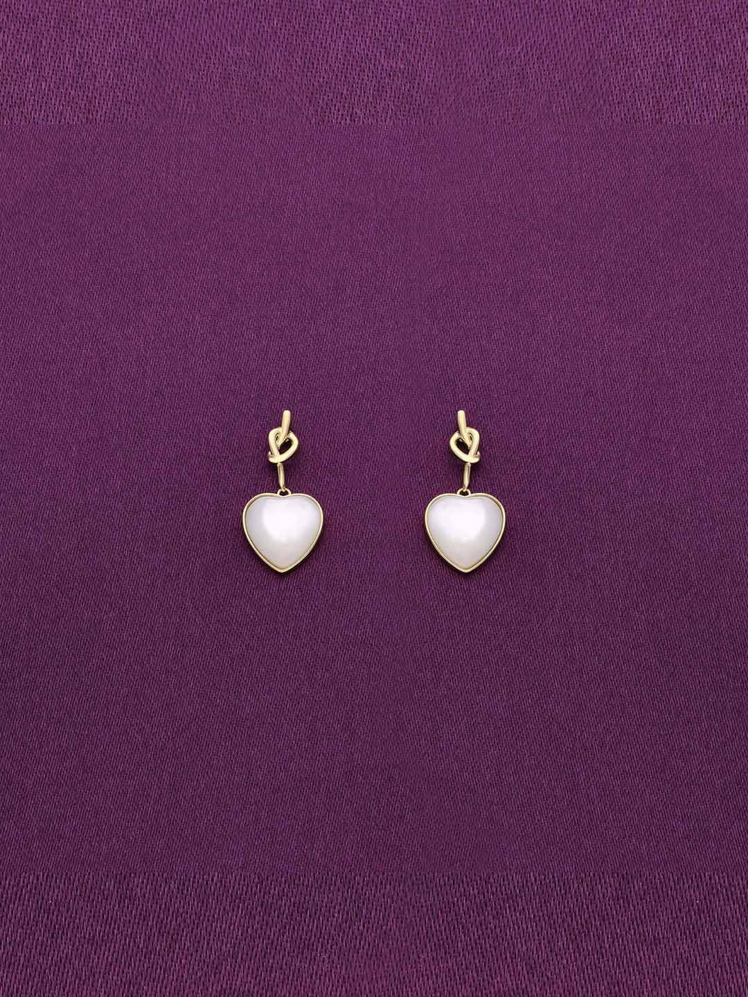 

KAI JEWEL Pristine Gold-Plated 92.5 Sterling Silver Pearls Drop Earrings
