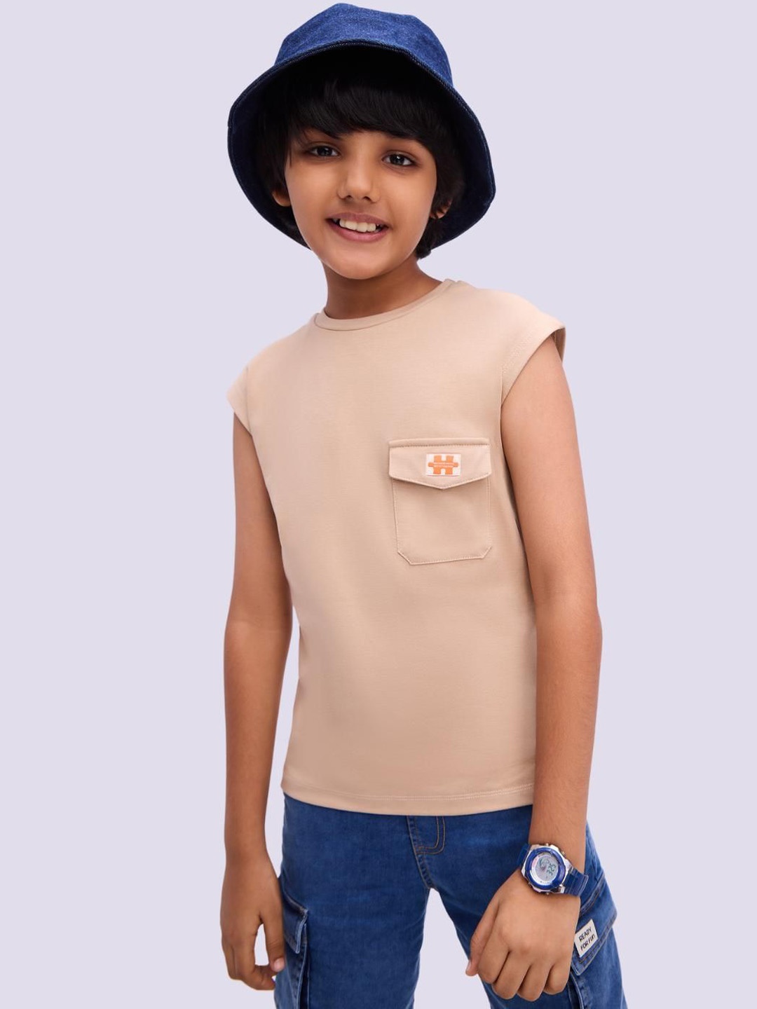 

Bombay High Boys Pure Cotton Innerwear Vests, Beige