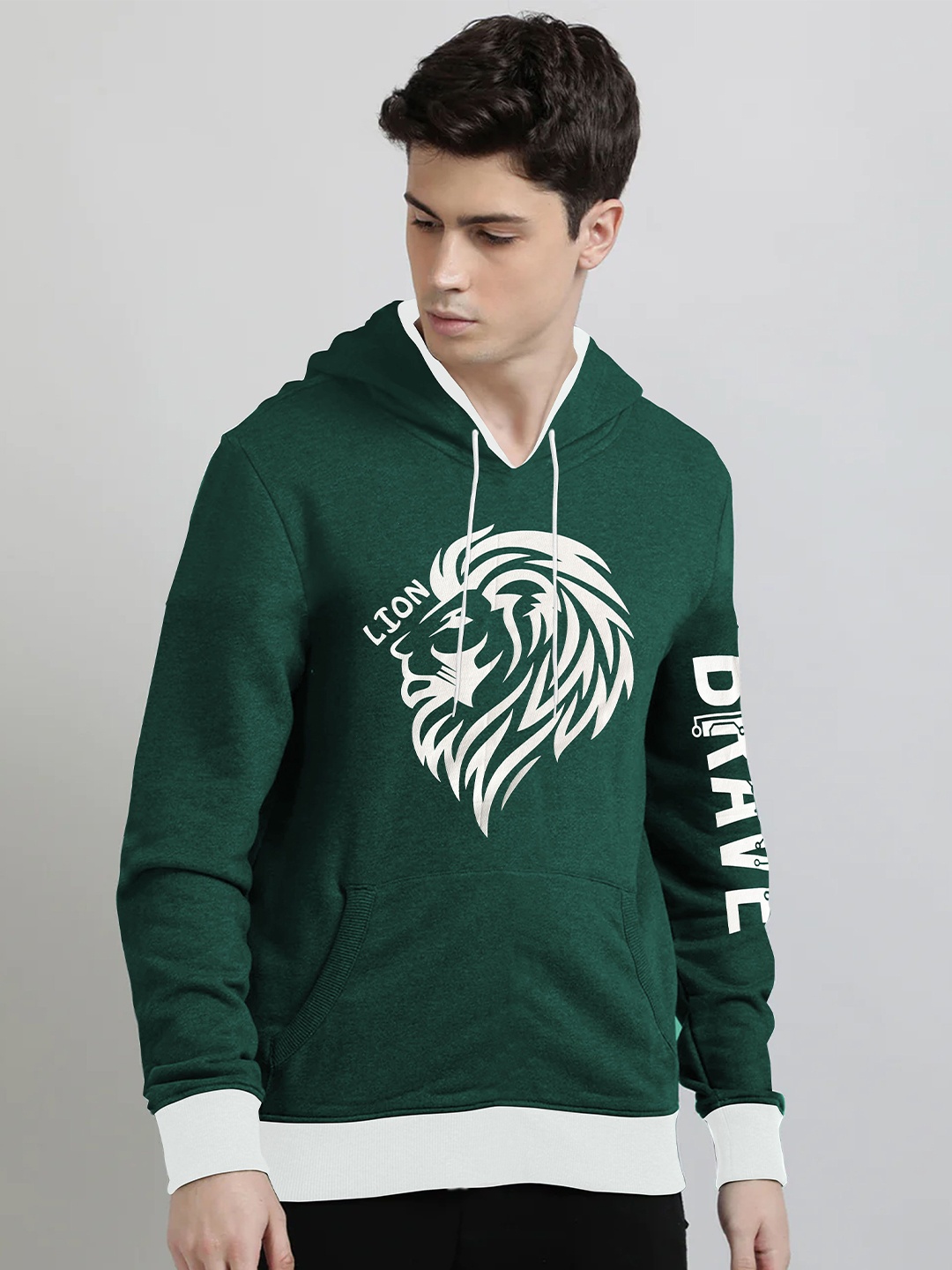 

BAESD Unisex Printed Sweatshirt, Green