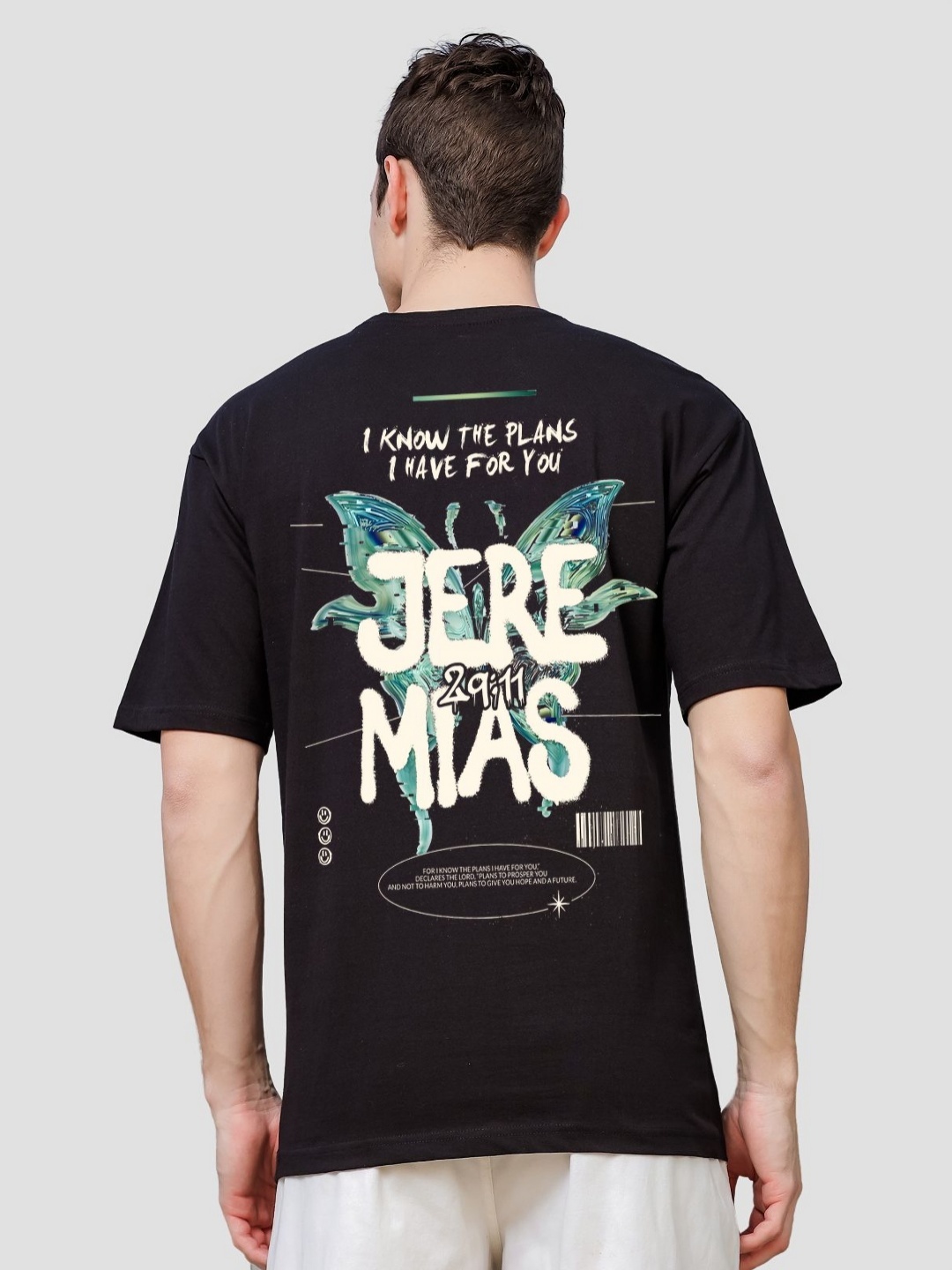 

ADRO Men Typography Printed T-shirt, Black