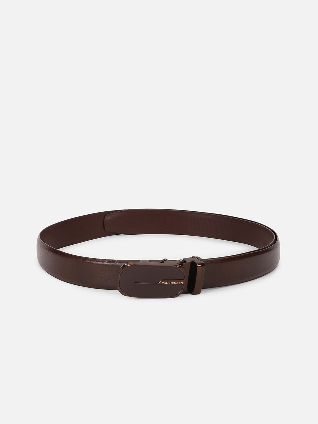 

Van Heusen Men Textured Leather Formal Belt, Brown